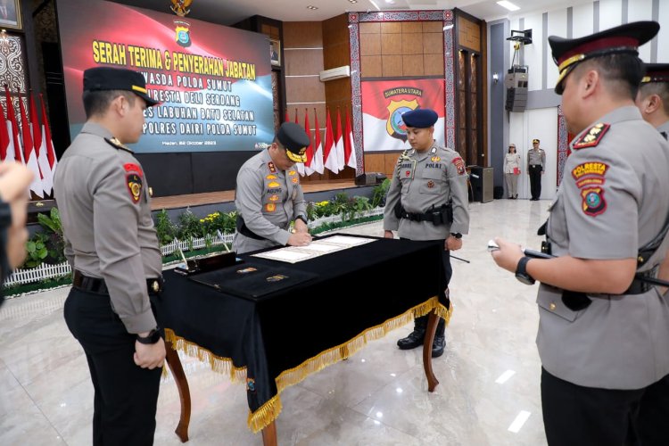 Kapolda Sumut Pimpin Sertijab Irwasda dan Sejumlah Kapolres