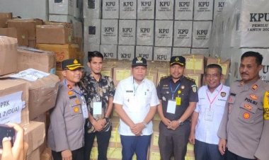 Kejaksaan Aceh Barat Daya Tinjau Sortir Kertas Suara Pemilu 2024