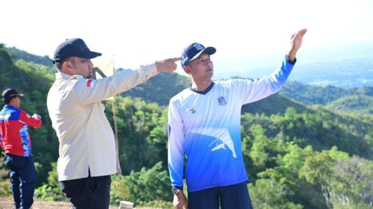 Pj Bupati Aceh Besar Bersama Danlanud SIM Tinjau Kesiapan Venue Paralayang di Kec.Sukamakmur