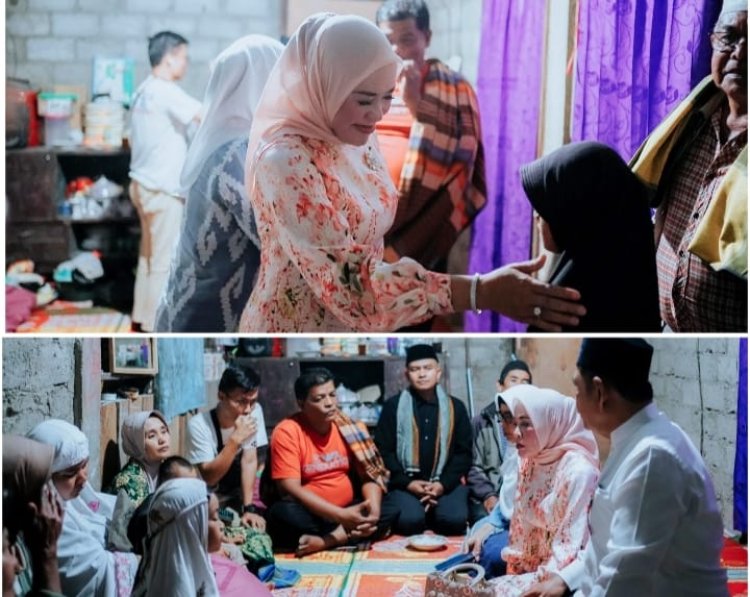 Ikut Berduka Atas Tragedi Longsor Tambang Emas Sungai Abu, Bundo Emiko dan H. Epyardi Asda Kunjungi Keluarga Korban