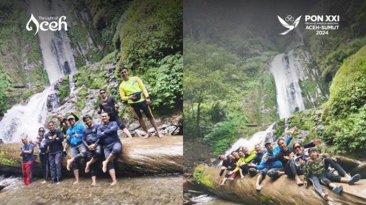 Pesona Air Terjun Jambor Latong di Desa Lembah Alas, Kec. Deleng Pokhkisen, Aceh Tenggara