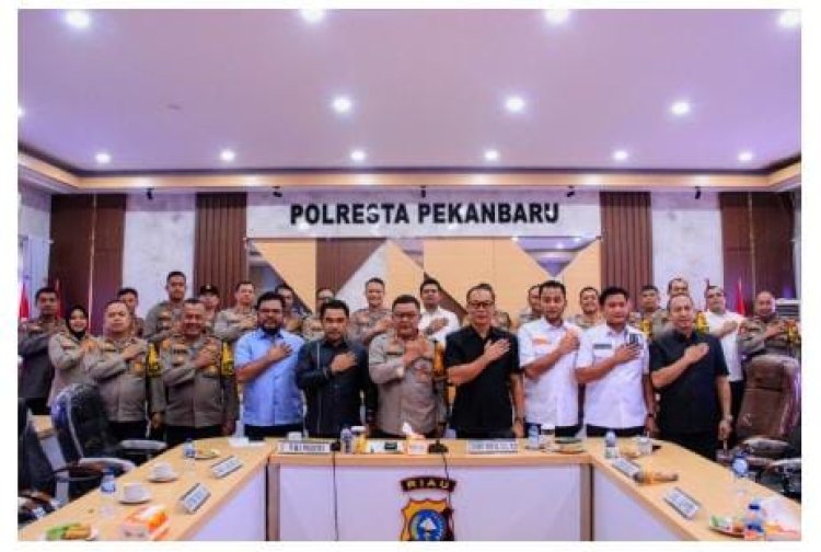 Komisi I DPRD Kota Pekanbaru Tingkatkan Sinergitas Dengan Polresta Pekanbaru