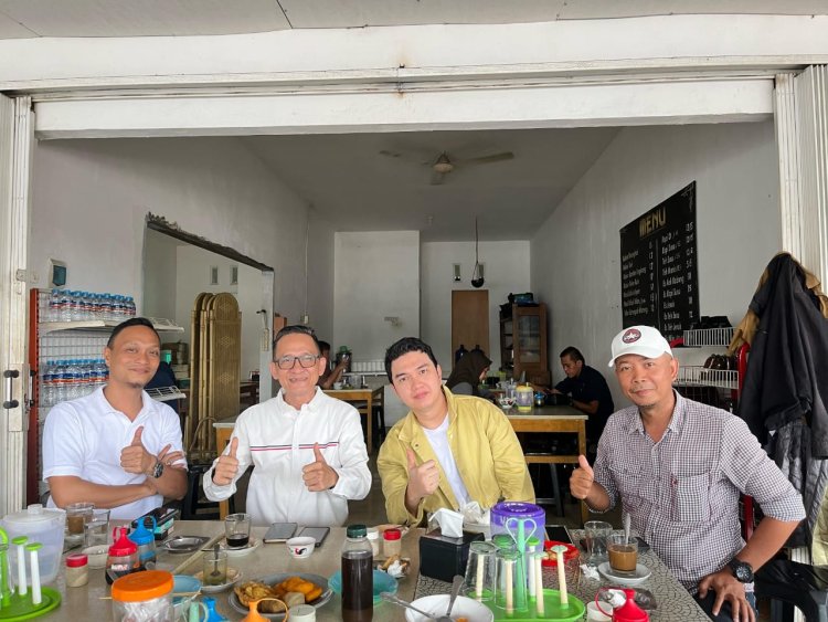 Ngopi Bareng Wartawan, Adhy Sarphio dan Aldi Taher Bahas Pilwako Pangkalpinang